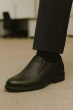 کفش مجلسی چرم طبیعی مردانه مدل هیرو بدون بند-فروشگاه تبریزپا