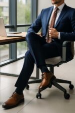 کفش بلک‌استار افسری مردانه چرم طبیعی، محصول فروشگاه تبریزپا