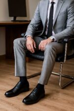 کفش مردانه مجلسی چرم طبیعی دیاموند سرپنجه بندی-رنگ مشکی- فروشگاه تبریزپا