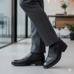 کفش مجلسی مردانه چرم آوالون بدون بند-رنگ مشکی-فروشگاه تبریزپا