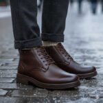 پوتین مردانه چرم بندی نیویورک-تبریزپا