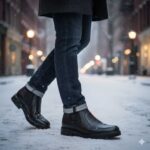 پوتین مردانه چرم طبیعی تبریز بدون بند-نیویورک-تبریزپا