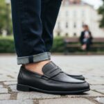 کفش کالج سورن مجلسی بی بند مردانه با رویه چرم طبیعی و طراحی شیک-تبریزپا