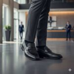 کفش کالج سورن مجلسی بی بند مردانه با رویه چرم طبیعی و طراحی شیک-تبریزپا