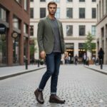 کفش آرچر بی بند مردانه چرم طبیعی-تبریزپا