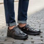 کفش تابستانی رکابدار اورانوس بی بند چرم طبیعی مردانه – فروشگاه تبریزپا