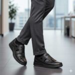 کفش تابستانی رکابدار اورانوس بی بند چرم طبیعی مردانه – فروشگاه تبریزپا