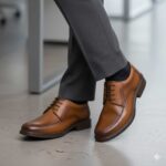 کفش مردانه مجلسی چرم طبیعی آریو بندی-تبریپا