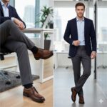 کفش مردانه مجلسی چرم طبیعی آریو بندی-تبریپا