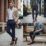 کفش مانا بدون بند مردانه تابستانی چرم طبیعی-محصول فروشگاه تبریزپا