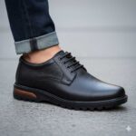 کفش روزانه چرم طبیعی فلیکس-رنگ مشکی-فروشگاه تبریزپا