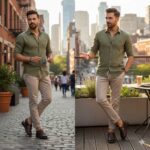 کفش کلارک روزمره چرم طبیعی شیک و راحت تابستانی- رنگ قهوه ای-- نیترو- فروشگاه تبریزپا