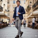 کفش کریستال بندی مردانه چرم طبیعی با طراحی شیک و سبک، مناسب استفاده روزمره و نیمه‌رسمی- رنگ قهوه ای- فروشگاه تبریزپا