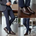 کفش چرم طبیعی دیاموند مردانه بنددار-رنگ قهوه ای-تبریزپا