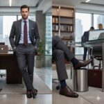 کفش چرم طبیعی دیاموند مردانه بنددار-رنگ مشکی-تبریزپا