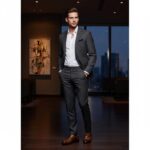 کفش لورنس بندی مردانه چرم طبیعی – رنگ عسلی - فروشگاه تبریزپا