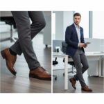 کفش لورنس بندی مردانه چرم طبیعی – رنگ عسلی - فروشگاه تبریزپا