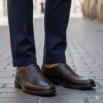 کفش چرمی تابستانی مردانه سانی-رنگ قهوه ای-فروشگاه تبریزپا