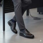 کفش آوا بندی مردانه چرم طبیعی - رنگ مشکی - فروشگاه تبریزپا