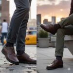 کفش آوا بندی مردانه چرم طبیعی - رنگ قهوه ای - فروشگاه تبریزپا