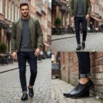 کفش آفلیکس بی بند چرم طبیعی - رنگ مشکی - فروشگاه تبریزپا