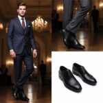 کفش مردانه مجلسی چرم طبیعی دیاموند سرپنجه بندی-رنگ مشکی- فروشگاه تبریزپا