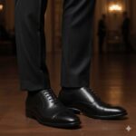 کفش مردانه مجلسی چرم طبیعی دیاموند سرپنجه بندی-رنگ مشکی- فروشگاه تبریزپا