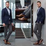 کفش مردانه مجلسی چرم طبیعی دیاموند سرپنجه بندی-رنگ عسلی- فروشگاه تبریزپا