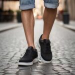 کفش انرژی نابوک بندی مردانه چرم طبیعی اسپرت – رنگ مشکی - فروشگاه تبریزپا