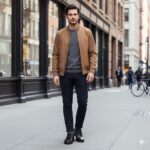 کفش اسپرت انرژی بندی مردانه چرم طبیعی -رنگ مشکی – فروشگاه تبریزپا