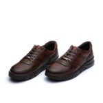 کفش اکتیو بندیمردانه چرم طبیعی و طراحی شیک- رنگ قهوه ای- فروشگاه تبریزپا