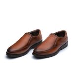 کفش آیرون مردانه چرم طبیعی - رنگ عسلی - محصول فروشگاه تبریزپا