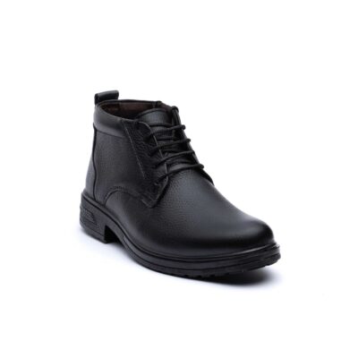 پوتین مردانه چرم بندی نیویورک-نمای جلو-تبریزپا