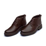 پوتین مردانه چرم بندی نیویورک-قهوه ای-تبریزپا