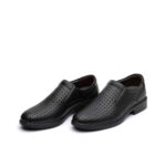 کفش مجلسی مردانه چرم آوالون تابستانی بی بند-مشکی-تبریزپا