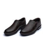 کفش مجلسی مردانه چرم آوالون بدون بند-رنگ قهوه ای-فروشگاه تبریزپا