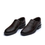 کفش چرمی تابستانی مردانه سانی-رنگ قهوه ای-فروشگاه تبریزپا