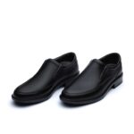 کفش مجلسی مردانه چرم نئو س بی بند- مشکی-تبریزپا