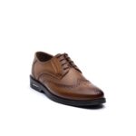 کفش نایسین بندی مردانه چرم طبیعی – رنگ عسلی - فروشگاه تبریزپا