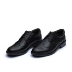 کفش لورنس بندی مردانه چرم طبیعی – رنگ مشکی - فروشگاه تبریزپا