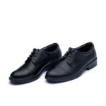 کفش مجلسی چرم تیتان بندی-مشکی-تبریزپا