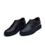 کفش پاور بندی چرم طبیعی و زیره مقاوم- رنگ مشکی-فروشگاه تبریزپا