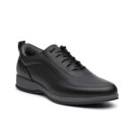 کفش لیو بندی چرم طبیعی مردانه اسپرت- رنگ مشکی- فروشگاه تبریزپا