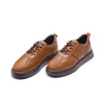 کفش واریور بندی مردانه چرم طبیعی –رنگ عسلی- محصول اسپرت فروشگاه تبریزپا