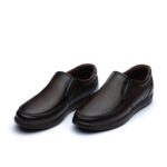 کفش آوا زیگزال بی بند مردانه با رویه چرم طبیعی و طراحی شیک، مناسب استفاده روزمره- فروشگاه تبریزپا