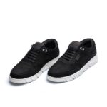 کفش انرژی نابوک بندی مردانه چرم طبیعی اسپرت – رنگ مشکی - فروشگاه تبریزپا