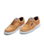 کفش انرژی نابوک بندی مردانه چرم طبیعی اسپرت – رنگ عسلی - فروشگاه تبریزپا