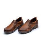 کفش روزمره اورکا چرم طبیعی مردانه-رنگ عسلی-فروشگاه تبریزپا