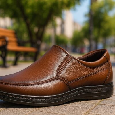 کفش روزانه چرم طبیعی آوا زیگزال