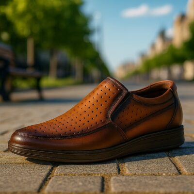 کفش روزانه چرم طبیعی آوا تابستانی